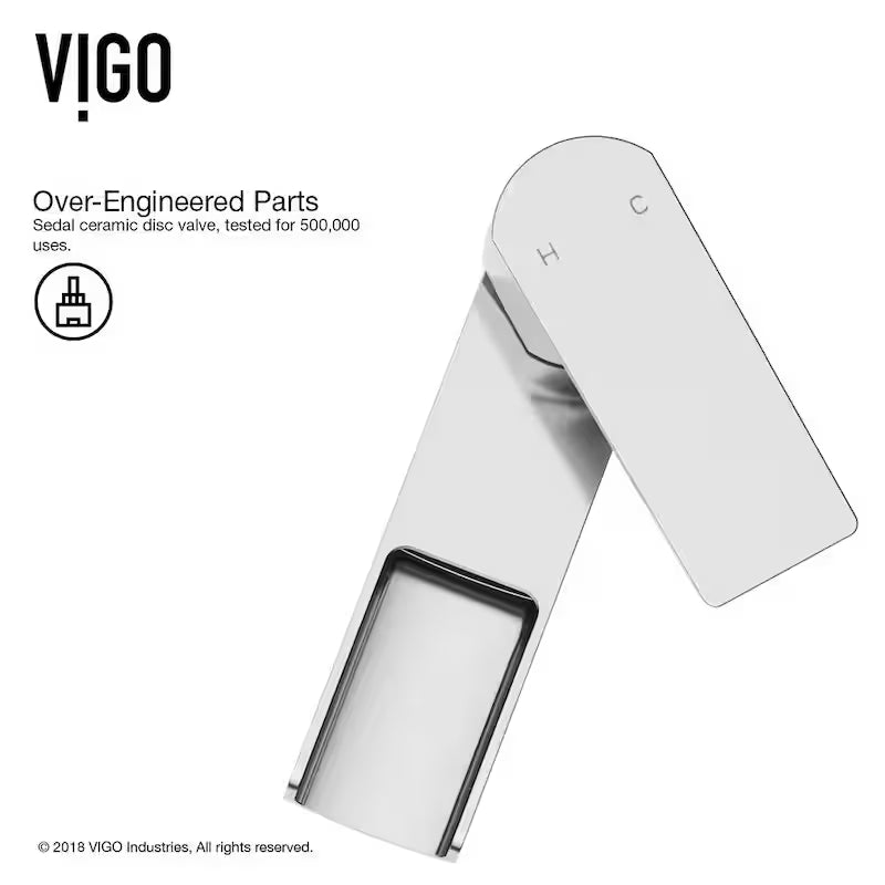 Single Handle Bathroom Vessel Faucet in Chrome D673