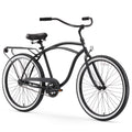 26" Single Speed Cruiser Bicycle Matte Black I2384