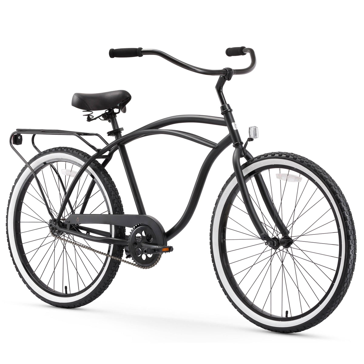 26" Single Speed Cruiser Bicycle Matte Black I2384