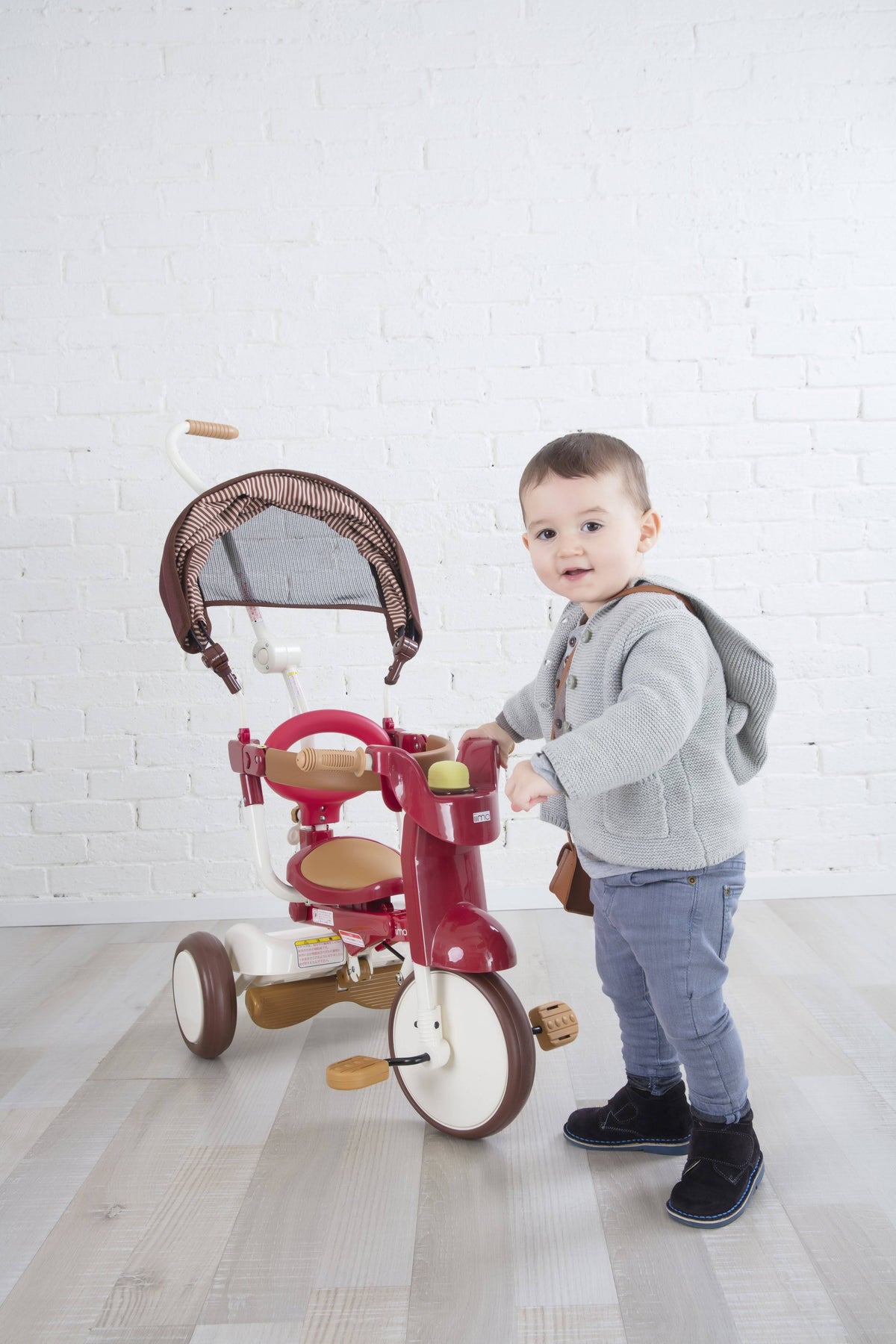 3-in-1 Folding Tricycle with Canopy White B888543