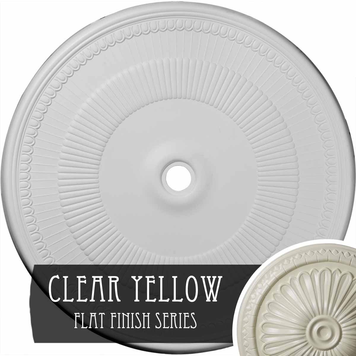 Clear Yellow Ceiling Medallion M68515