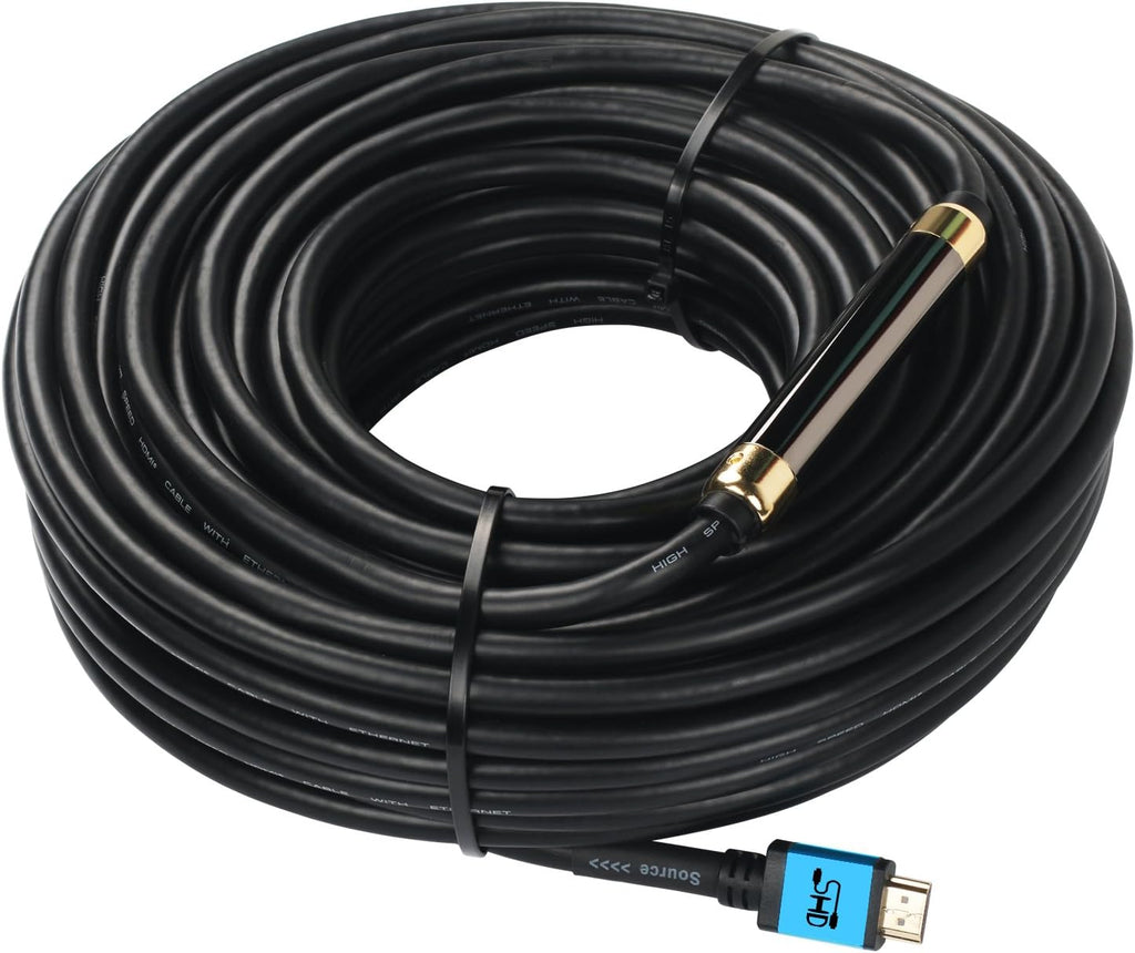 100 Feet HDMI Cable with Signal Booster Pack of 2 W9848