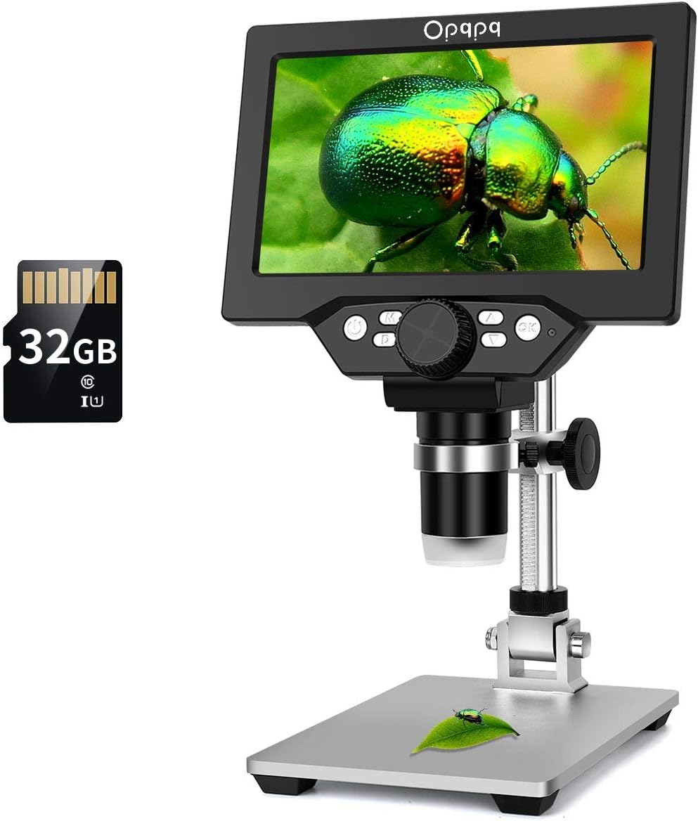 7 LCD Digital Microscope 10-1200X Magnification 1080P Video Camera R904795