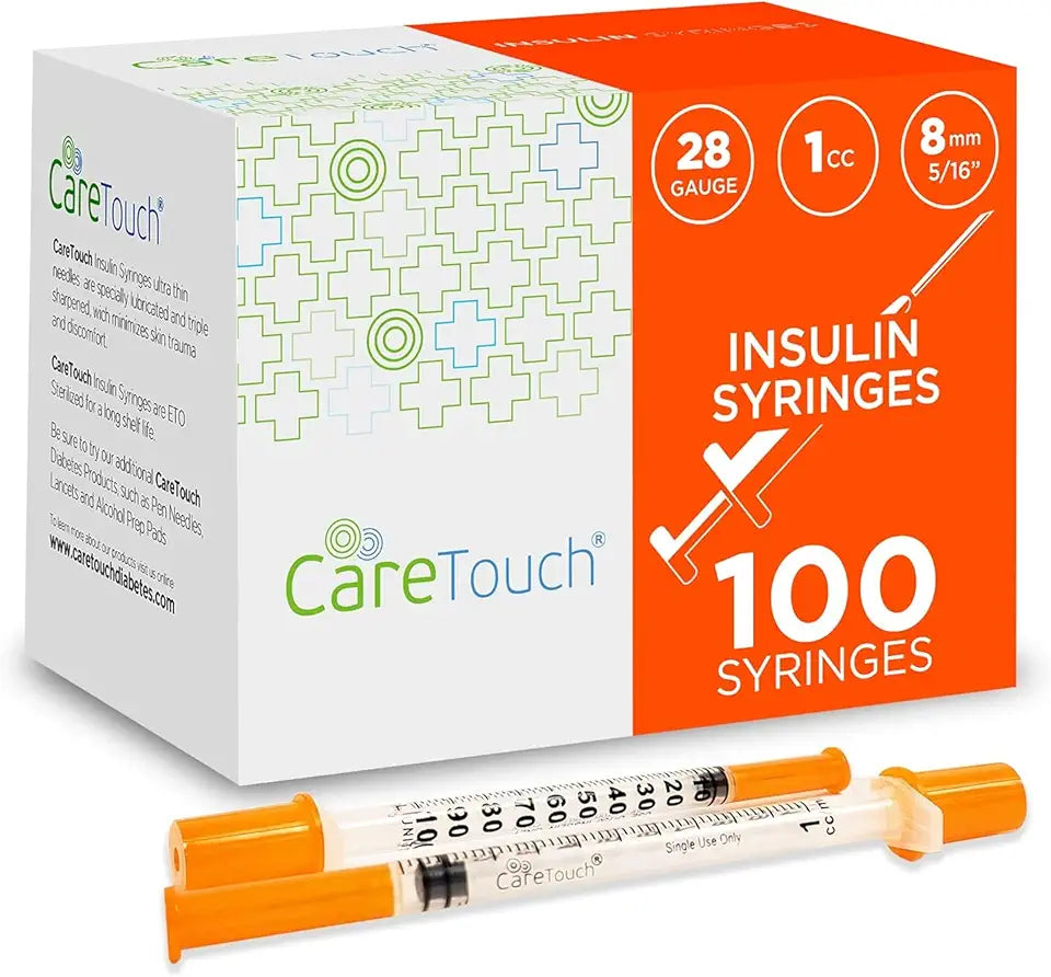 Insulin Syringes 28g 5/16" 1 cc Pack of 100 O3353