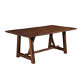 Brown Rubberwood Dining Table W224