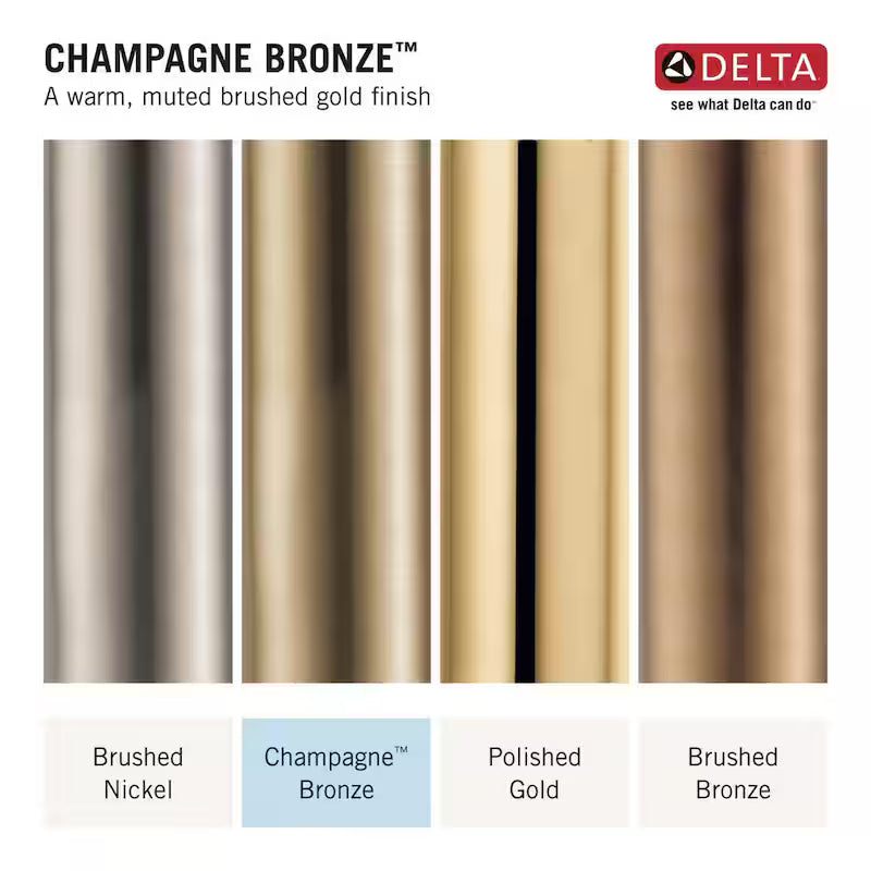 Single-Handle Single Hole Bathroom Faucet in Champagne Bronze B44713