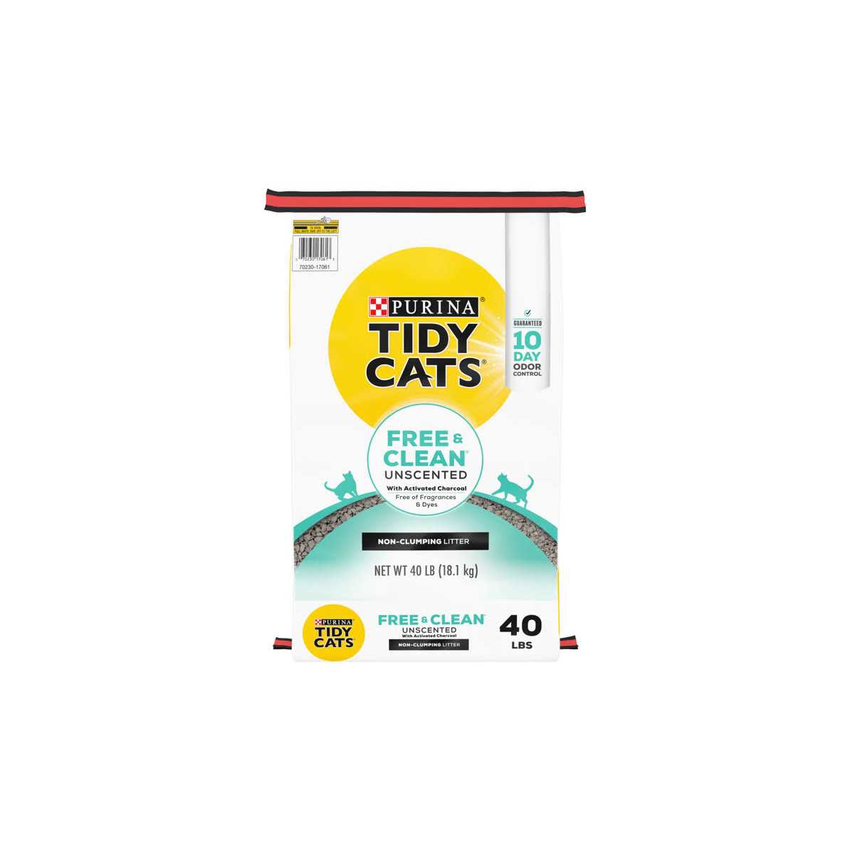 Unscented Non Clumping Cat Litter with Activated Charcoal E20575