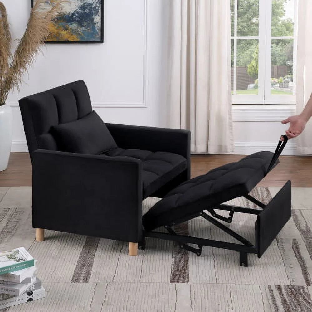 Convertible Sleeper Sofa Chair Bed with Pillow L940