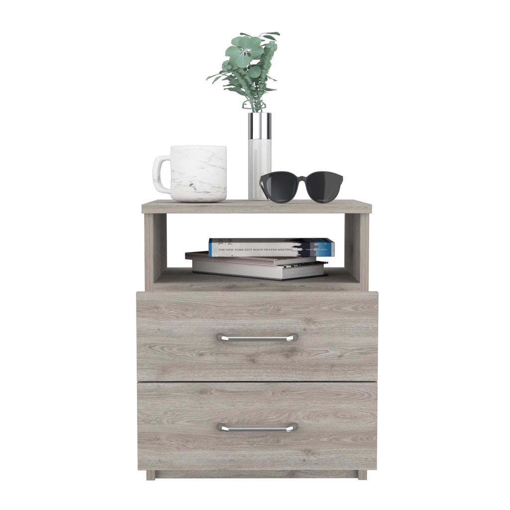 Light Grey Particle Bedroom Nightstand B305