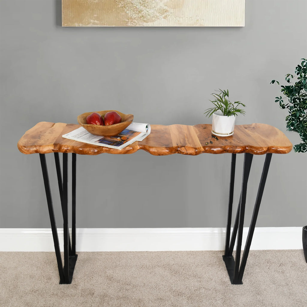 Cedar Wood Console Table Y931
