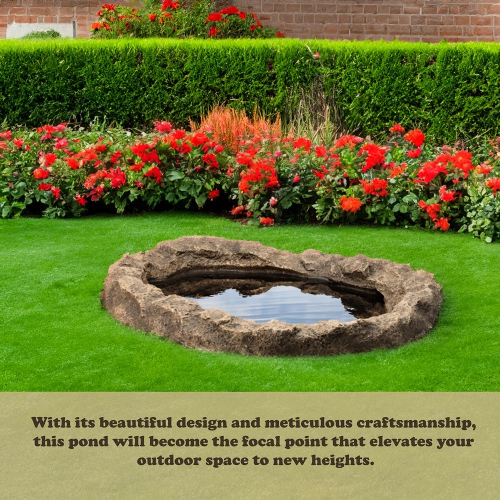 Faux Rock Fiberglass Garden Water Pond H155