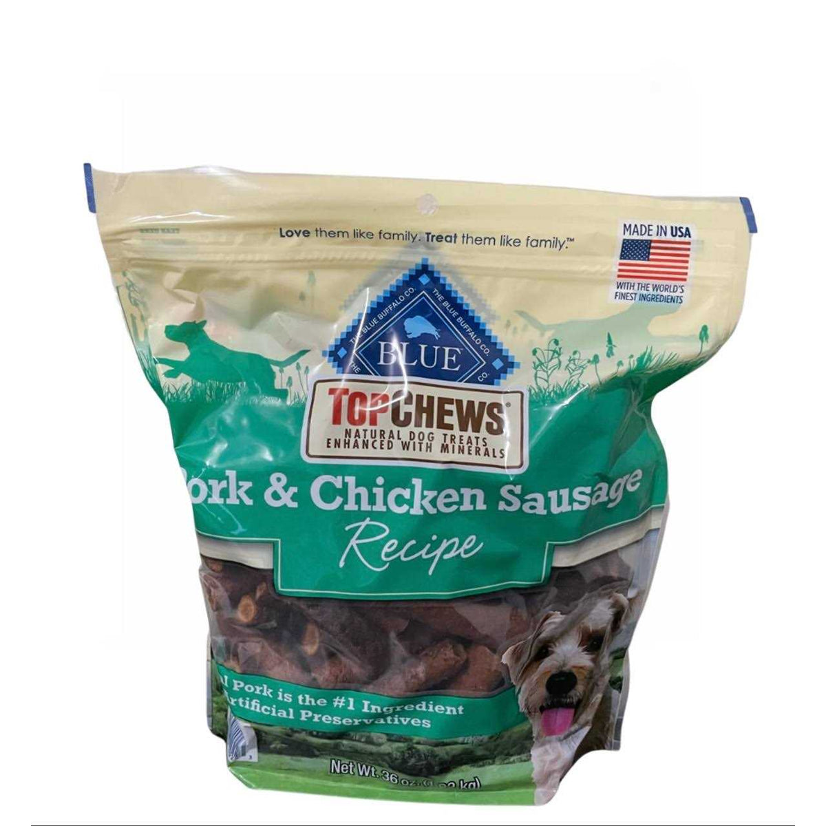 Pork & Chicken Sausage Dog Treats 36 oz G538