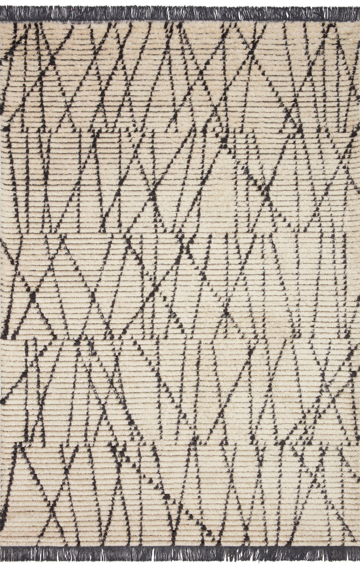 Cream Charcoal 3'8 x 5'8 Rug M7111