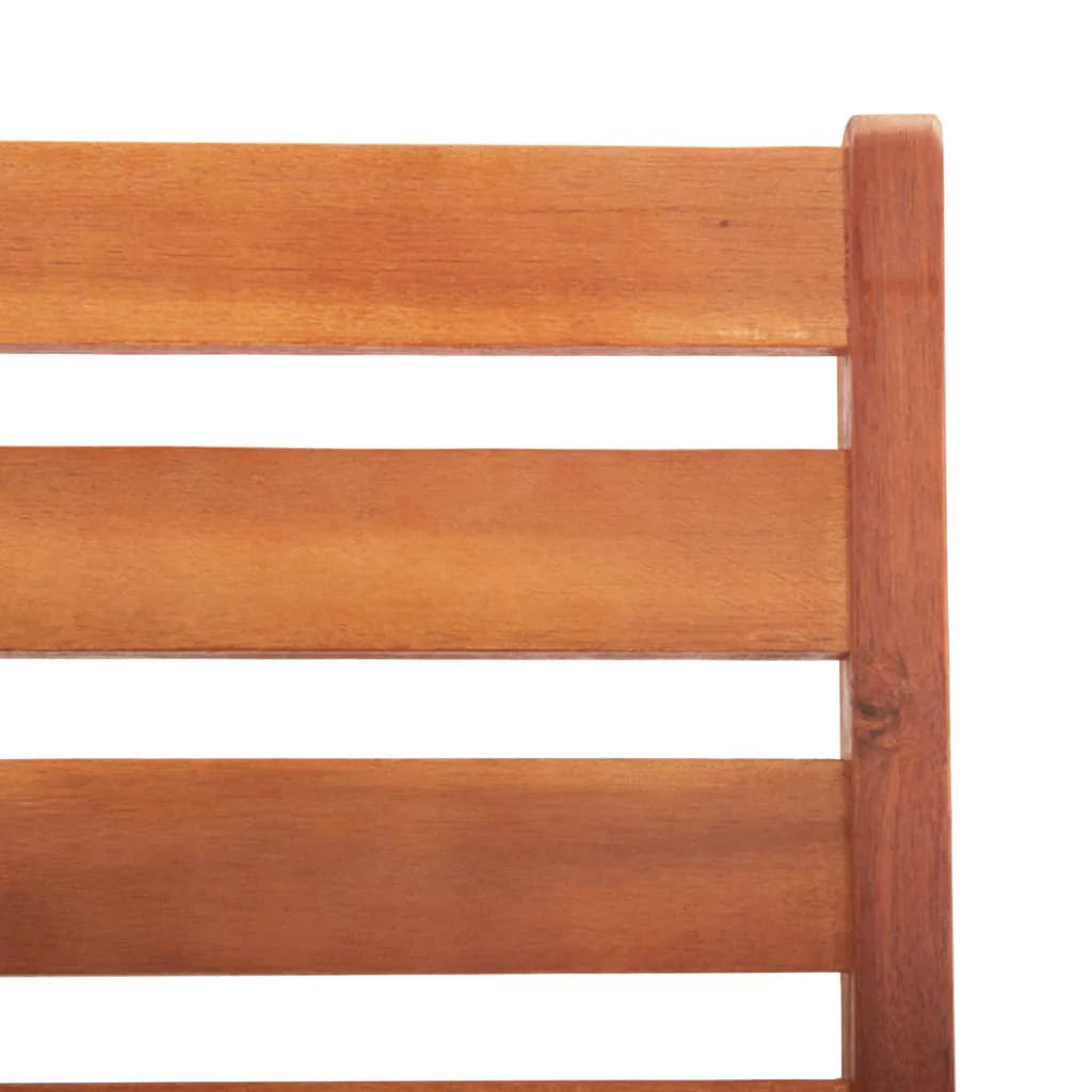 3 pcs Acacia Wood Patio Dining Chairs with Cushions Y2250