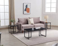 3 Piece Faux Marble Coffee Table End Table Set B62695