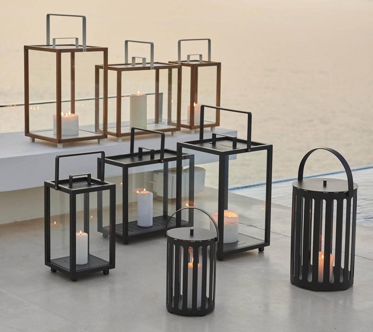 Large Teak Lantern E243585