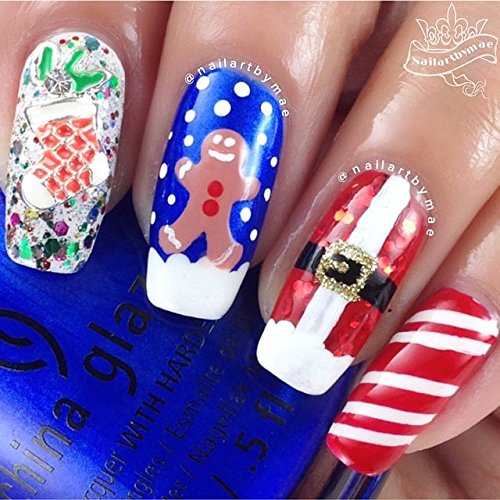 Christmas Nail Vinyl Stencils 4 Pack I604
