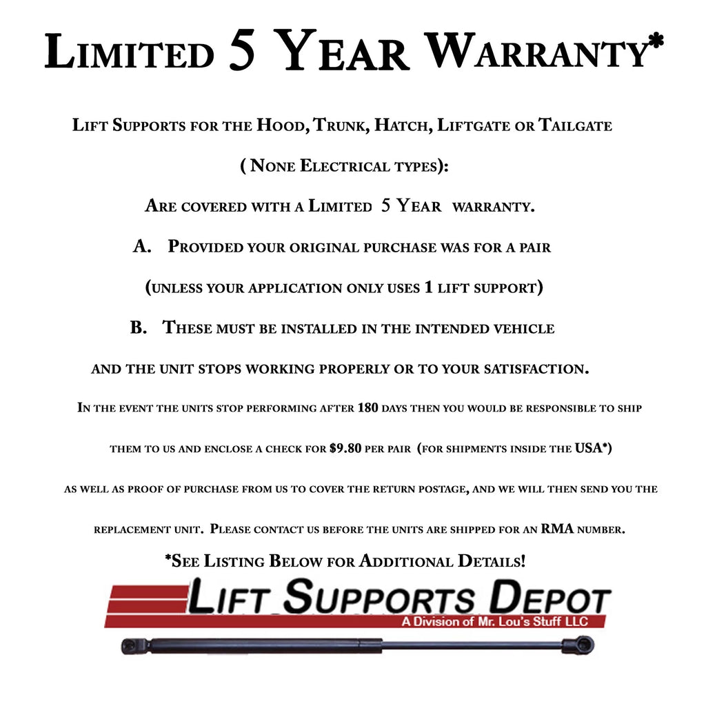 Trunk Lift Supports Gas Shock J979
