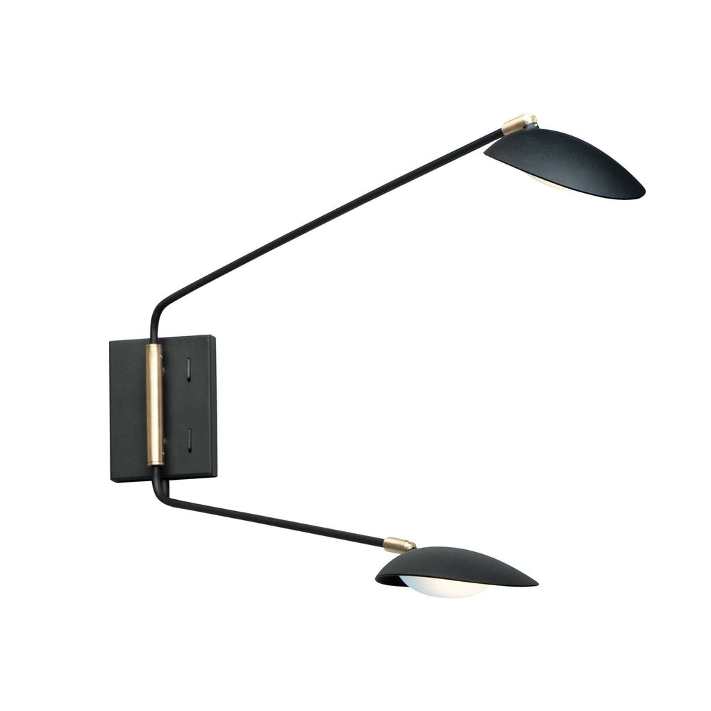 Black Satin Brass LED Wall Sconce O98058