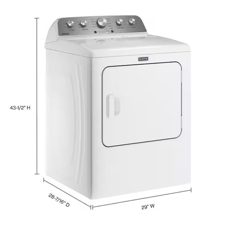 7.0 cu. ft. Vented Electric Dryer in White E556683