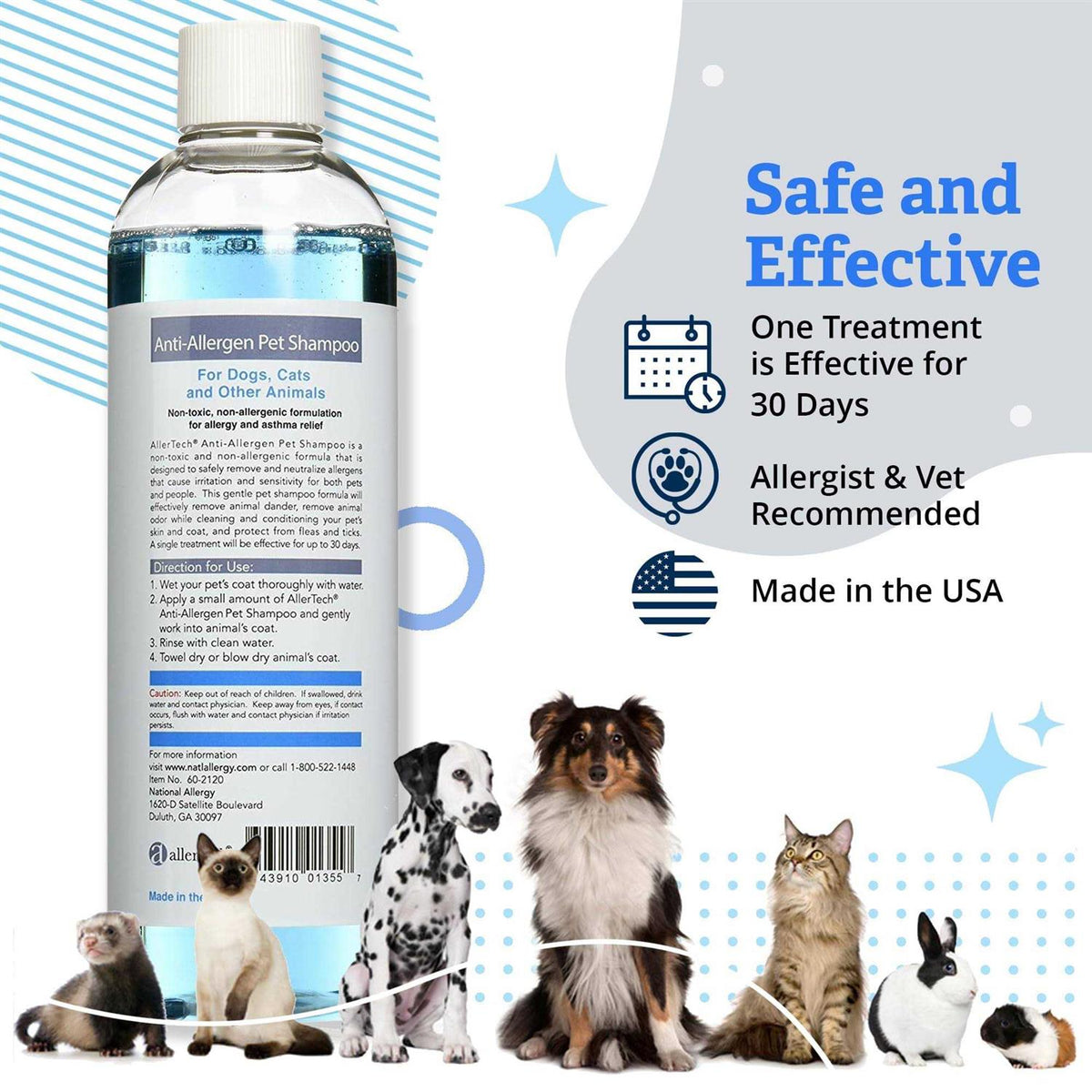 Anti-Allergen Pet Shampoo 16-oz Bottle D28936