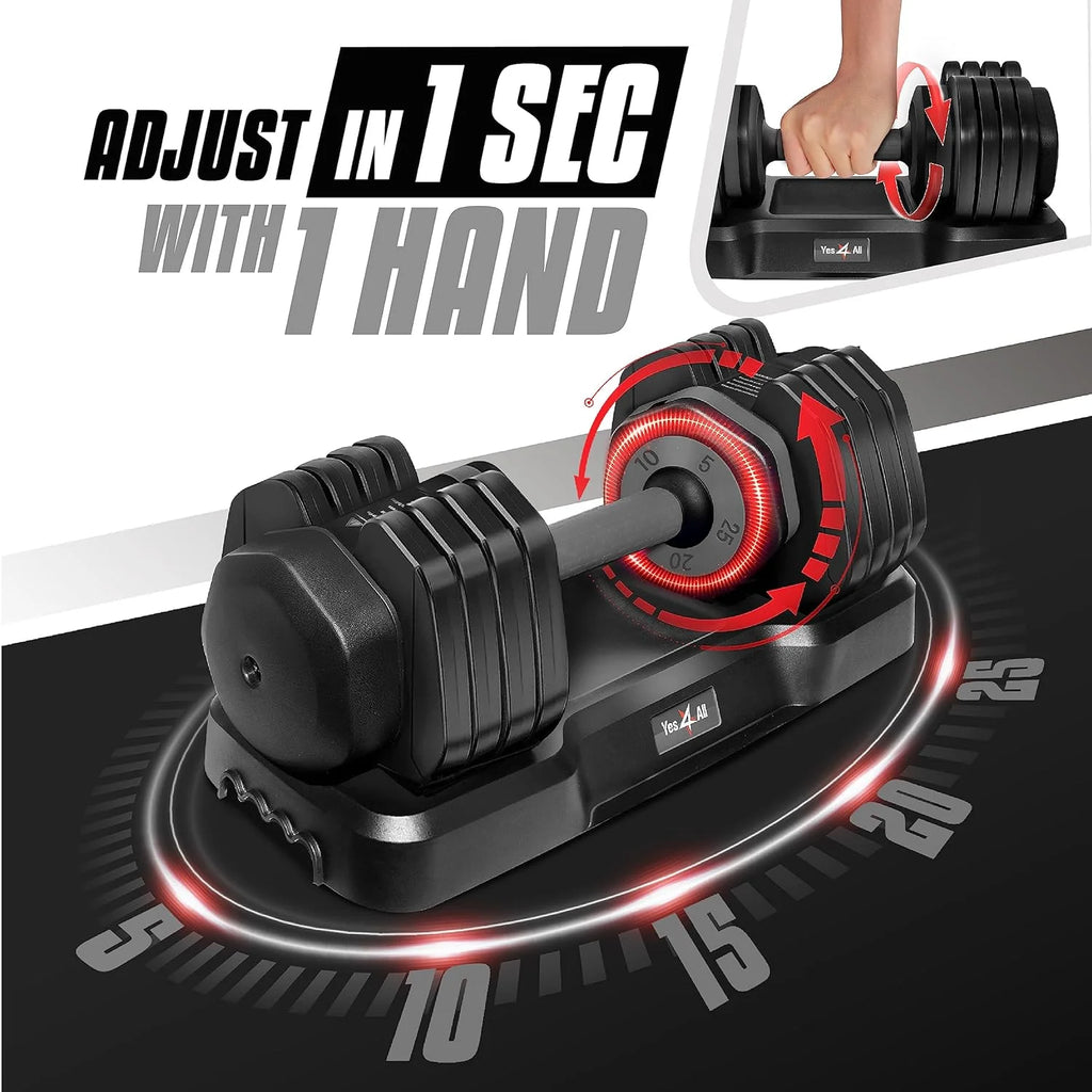 Adjustable Dumbbells 25lb Pair U72584