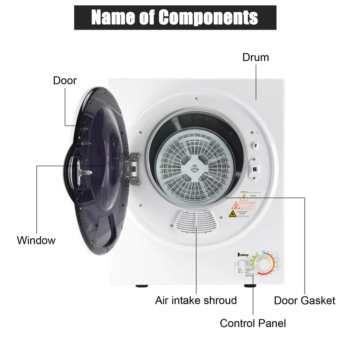 1.6 cu ft Compact Portable Laundry Dryer G362578