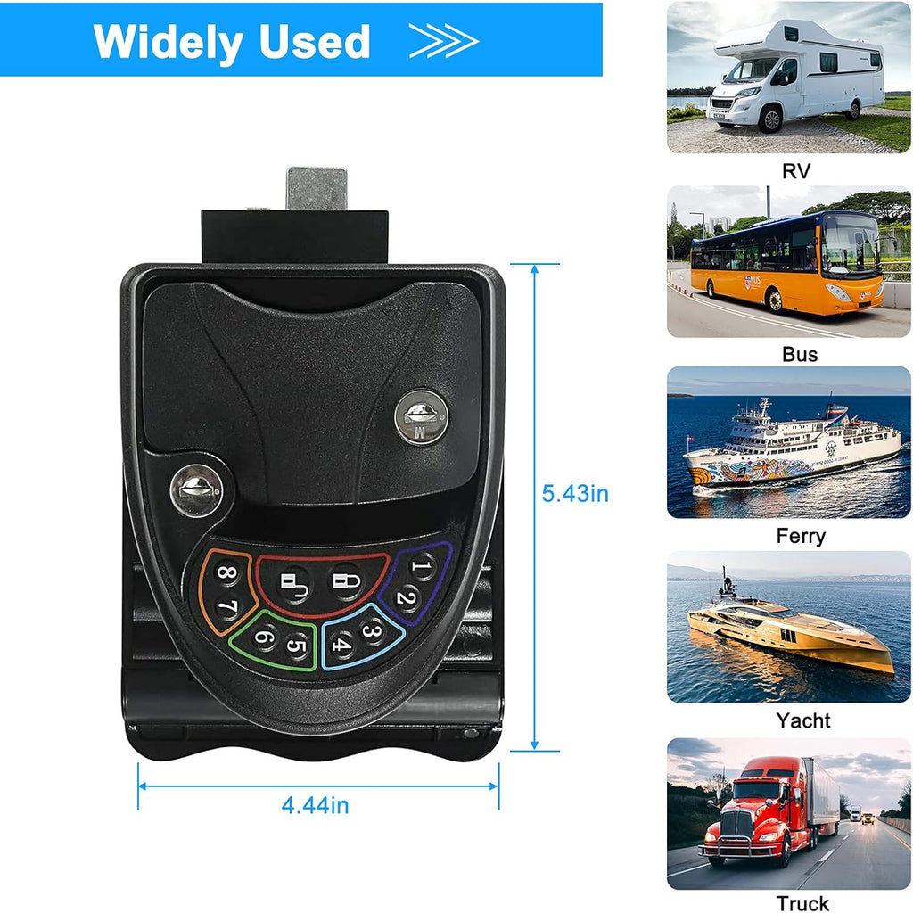 Keyless Entry Door Lock Handle Latch Zinc Alloy Wireless Keypad Remote Control N873