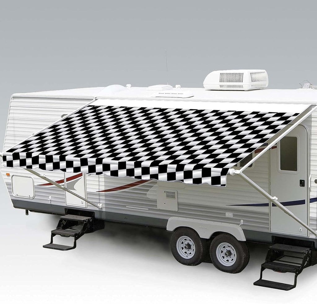 Heavy Duty Weatherproof Vinyl RV Awning Fabric Replacement N733
