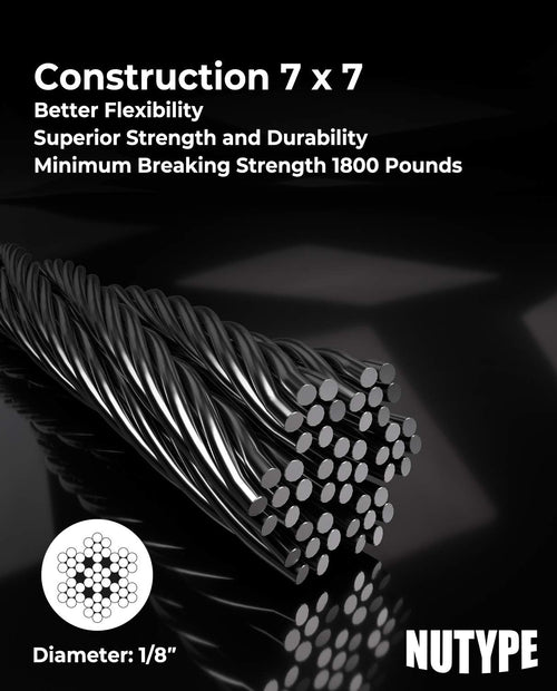 1/8 T316 Stainless Steel Cable 600FT R738423