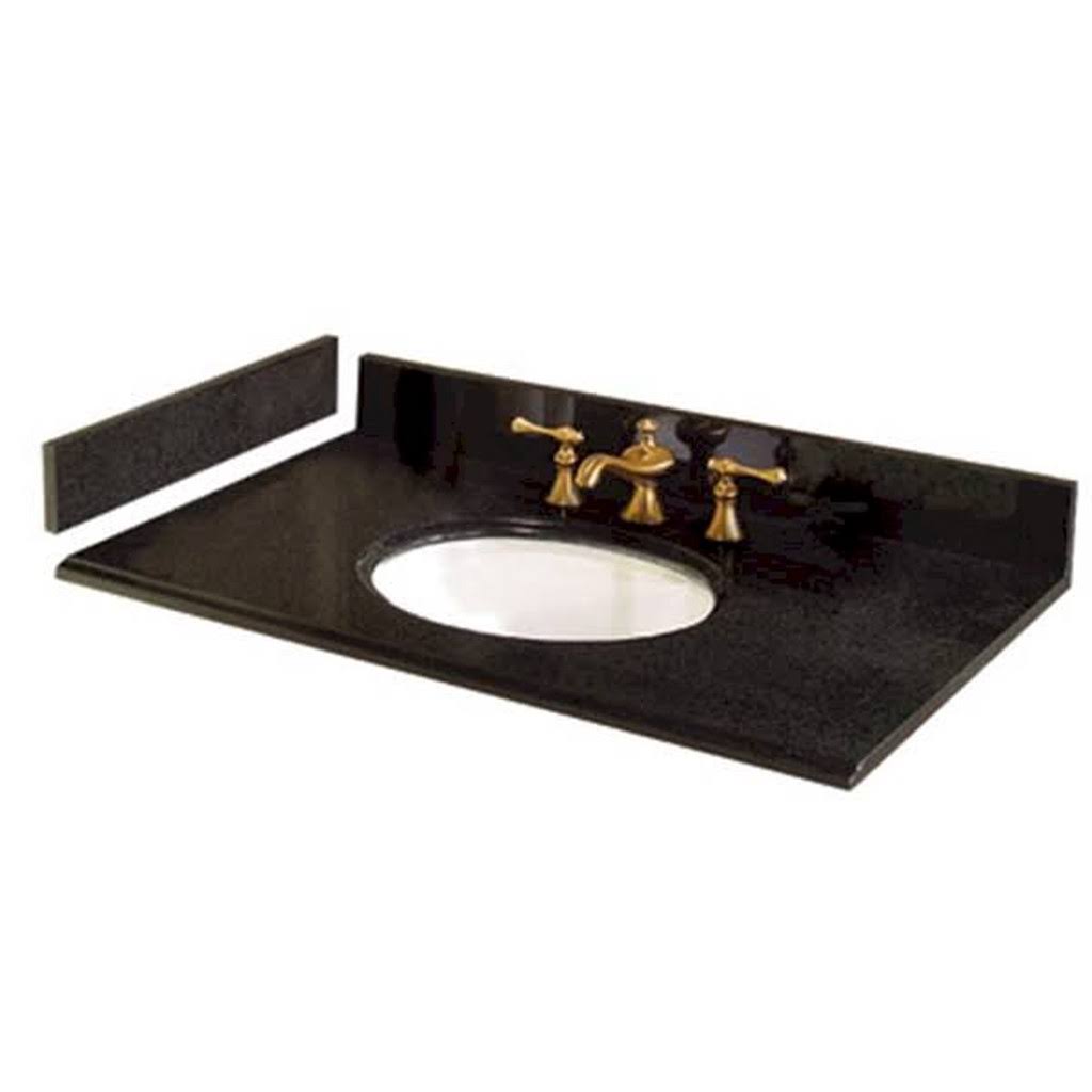 31x22 Golden Hill Granite Vanity Top with White Bowl N749514