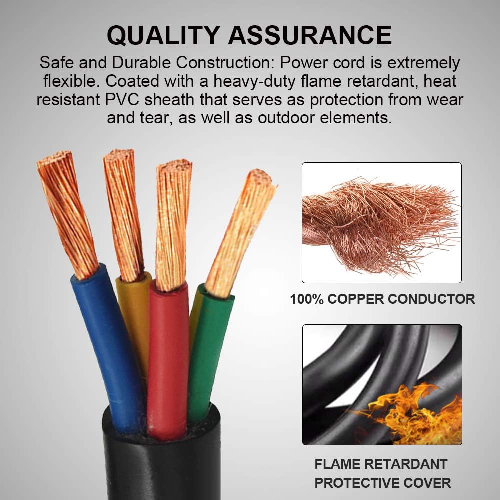 30FT 50A Heavy Duty RV Power Adapter Cable W537061
