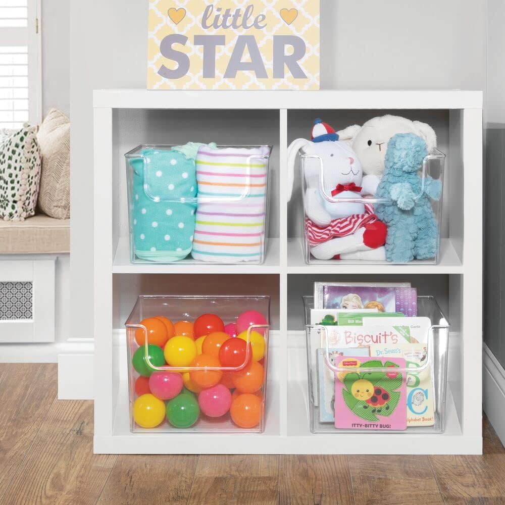 Clear Plastic Storage Organizer Bin 8 Pack L427460