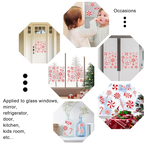 30 Pcs Reusable Snowflake Window Gel Clings G4742