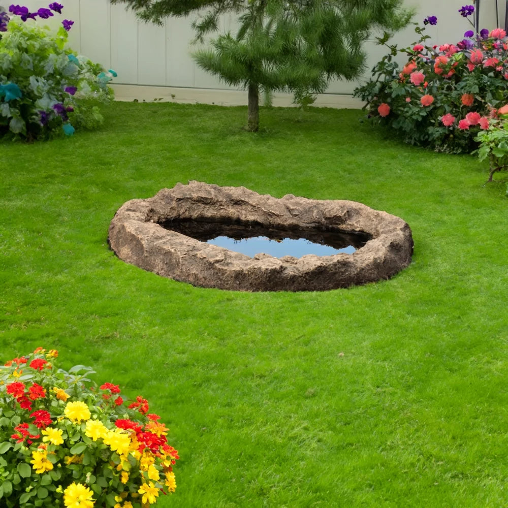 Faux Rock Fiberglass Garden Water Pond H155
