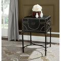 Dark Brown Storage End Table W849811