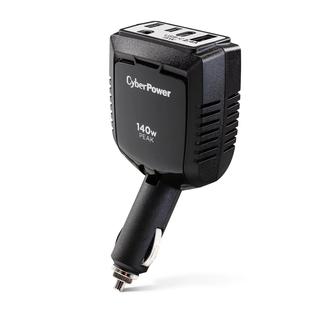 1 Outlet 140 Watt Power Inverter with USB-C & USB-A Port J925460