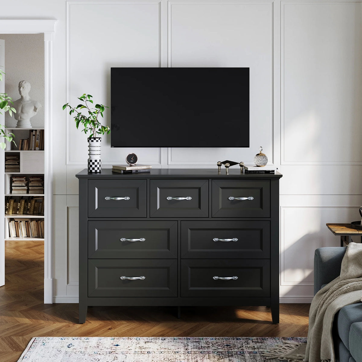 Rustic Oak 6 Drawer Dresser A621159