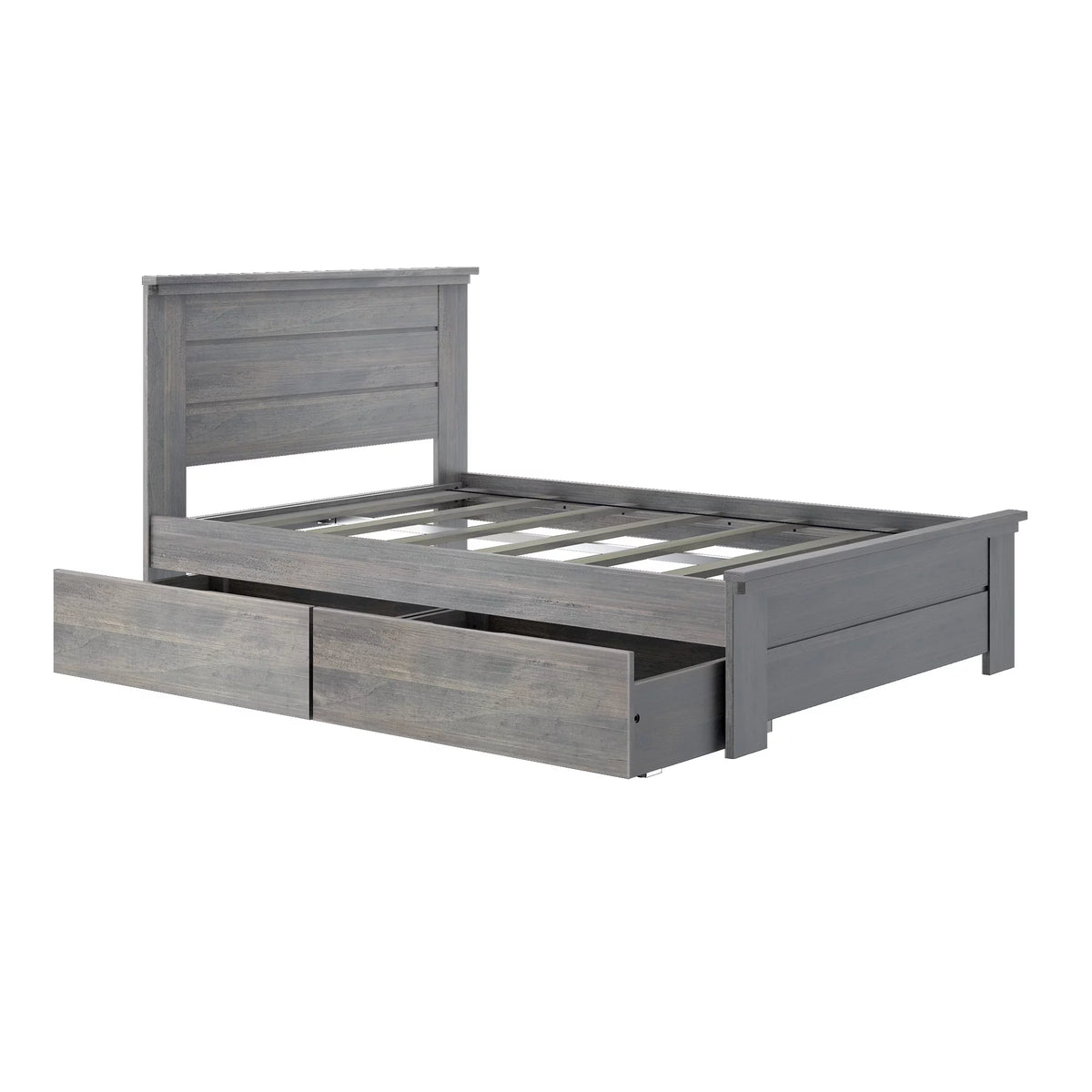 Full Size Wooden Platform Bed with Storage Drawers T1619