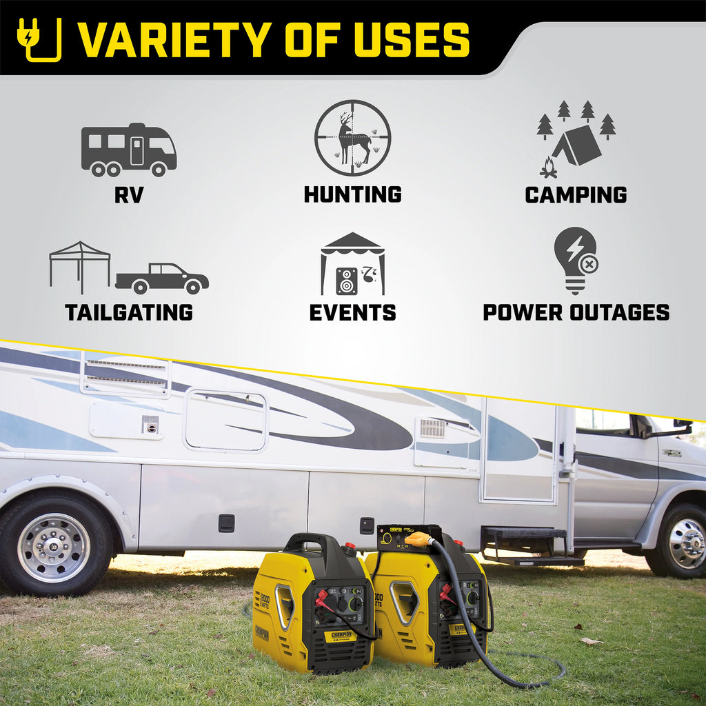 2000-Watt Portable Inverter Generator H617