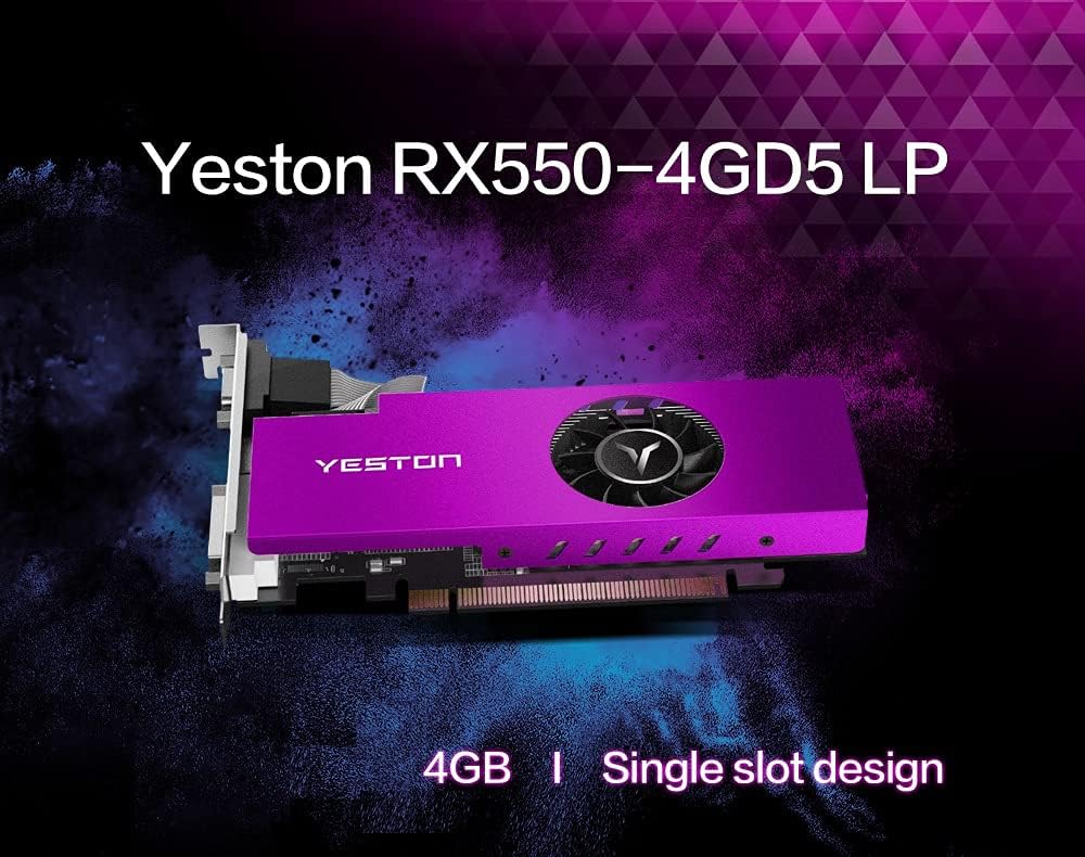 Radeon RX 550 4GB 128-Bit GDDR5 Graphics Card E1210