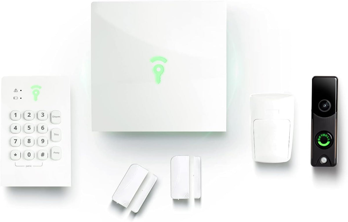 6 Piece Home Security System with Doorbell Camera A6903