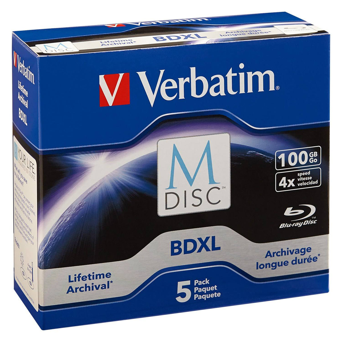 M Disc BDXL 100GB 5 Pack Jewel Case H573