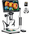 7 LCD Digital Microscope 10-1200X Magnification 1080P Video Camera R904795