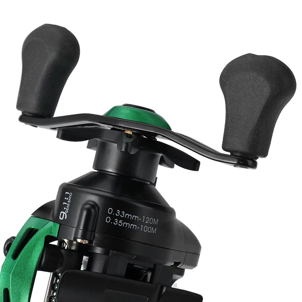 Lightweight 9.1:1 Gear Ratio Baitcast Fishing Reel B2078