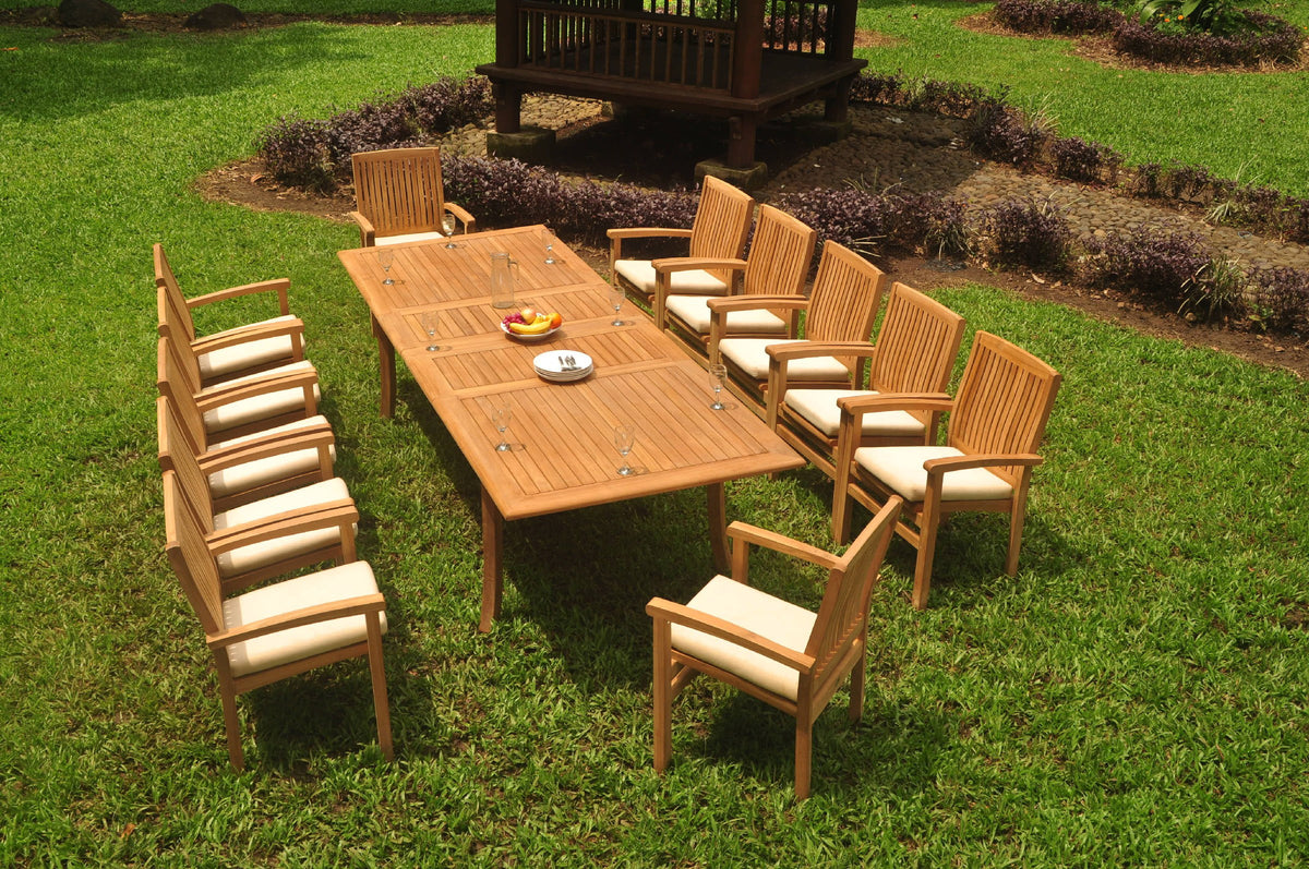 Grade-A Teak 13 Pc 12 Seater Dining Set O110