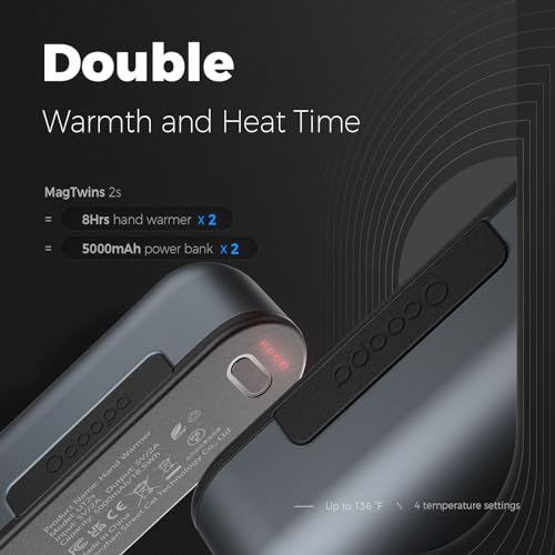 Rechargeable Magnetic Hand Warmers 2 Pack N69084