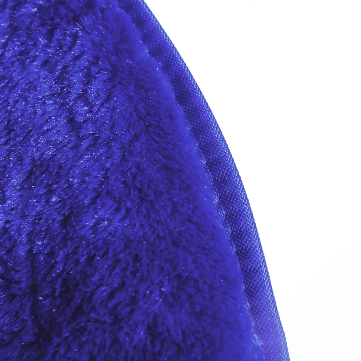 Navy Faux Fur Saucer Chair K425403