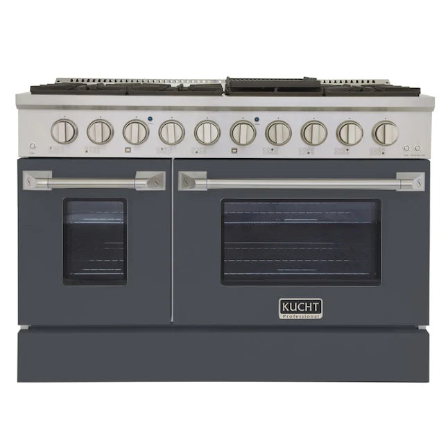 48 Pro-Style Propane Gas Dual Fuel Range with 4 Burners in Gray Z57544
