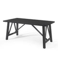Black Farmhouse Wood Dining Table V7739